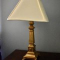 DL07. Pair of brass table lamps. 29"h 